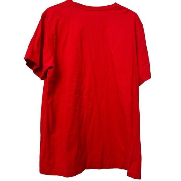 Distant Replay Cotton Short Sleeve Crew Neck Graphic Print T-Shirt Red Size XL - Picture 2 of 4